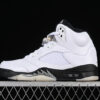 AIR JORDAN 5 RETRO WHITE/BLACK/SAIL/METALLIC SILVER]-[MAN:40-47.5