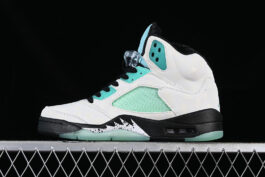 AIR JORDAN 5 ISLAND GREEN WHITE/GREEN/BLACK]-[WOMAN:36-39]-