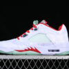AIR JORDAN 5 LOW WHITE/GREEN/RED/GREY]-[WOMAN:36-39]-[MAN:40-47.5]