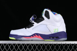 AIR JORDAN 5 WHITE BEL PURPLE/WHITE/BLACK/GREEN]-[WOMAN:36-39]-[MAN:40-45]