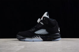 AIR JORDAN 5 OG 2016 BLACK/METALLIC SILVER]-[MAN:40-47.5]