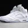 AIR JORDAN 5 RETRO WHITE/METALLIC SILVER]-[WOMAN:36-39]-[MAN:40-47]