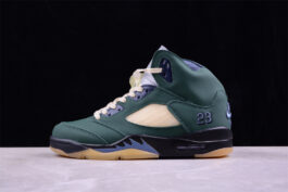 A MA MANIERE X AIR JORDAN 5 WMNS BLACK/GREEN/PURPLE]-[MAN:40-48.5]