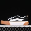 Vans Knu Skool black raw rubber low-top retro casual vulcanized bread shoes VN0009QCCJI