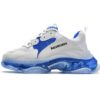 541624 W090N 9169 Balenciaga Triple S Grey Blue