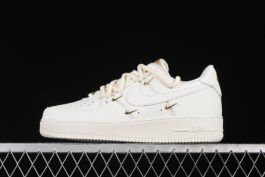 FX3654-111-AIR FORCE 1 07 LOW OFF WHITE/GREY/GOLD-WOMAN:36-39-MAN:40-45