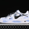 ZH0316-029-AIR FORCE 1 07 LOW WHITE/GREY/BLACK/BLUE-WOMAN:36-39-MAN:40-45