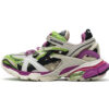 568615 W2GN3 9199 Balenciaga Track 2 Sneaker White Green Pink