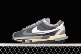 DQ0581-001-ZOOM CORTEZ 4.0 X SACAI BLACK/DARK GREY/WHITE-WOMAN:36-39-MAN:40-46