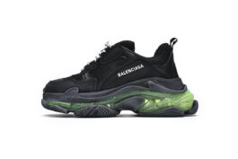 544351 W09ON 1047 Balenciaga Triple S Black Green
