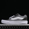 Vans Knu-Skool Black Gray High Street American Retro Casual Canvas Skateboard Shoes VN000CSQEER