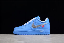 [CI1173-400]-[OW X AIR FORCE 1 LOW 07 MCA UNIVERSITY BLUE/WHITE-UNIVERSITY RED-METALLIC SILVER]
