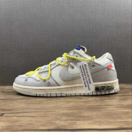 [DM1602-120]-[OW X SB DUNK LOW LOT 27 OF 50 SAIL/NEUTRAL GREY/LIGHT YELLOW]-[UNISEX:36-47.5]