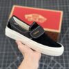 Fear of Fog x Vans Slip-On 47 V DX FOG high street all-black lazy Velcro one-foot canvas shoes
