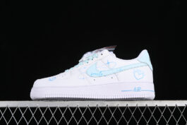 CW2288-111-AIR FORCE 1 07 LOW WHITE/BLUE-WOMAN:36-39-MAN:40-45