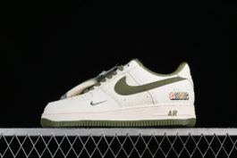 XZ3398-588-AIR FORCE 1 07 LOW GU*CCI WHITE/GREEN-WOMAN:36-39-MAN:40-45