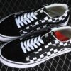 Vans Old Skool Vans official black and white checkerboard low-top casual sneakers VN0A0009QCPA2