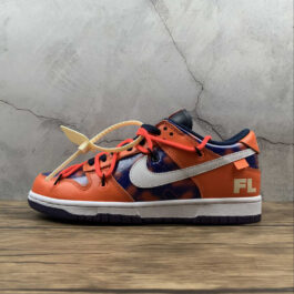 [DD0856-801]-[OW X FUTURA X DUNK LOW SB NAVY BLUE/WHITE/ORANGE]-[WOMAN:36-39]-[MAN:40-47]