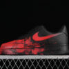 CW2288-011-AIR FORCE 1 07 LOW BLACK/RED-WOMAN:36-39-MAN:40-45