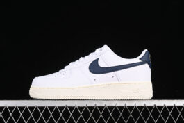 FZ6768-100-AIR FORCE 1 07 LOW WHITE/OBSIDIAN/PALE IVORY/METALLIC GOLD-UNISEX:36-45