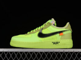 [AO4606-700]-[OW X AIR FORCE 1 LOW VOLT/CONE-BLACK-HYPER JADE]-[WOMAN:36-39]-[MAN:40-47.5]