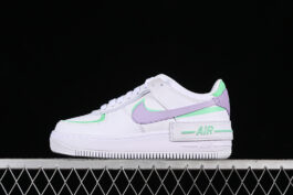 CU8591-103-AIR FORCE 1 SHADOW WHITE/INFINITE LILAC/FOOTBALL GREY-WOMAN:35.5-40