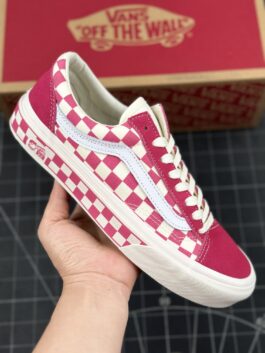 Vans Style 36 Anaheim Pink and White Checkerboard Low-top Casual Sneakers VN0A38GF2U9 T1S4