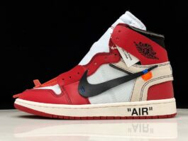 [AA3834-101]-[OG AIR JORDAN 1 HIGH X OFF WHITE CHICAGO WHITE/BLACK-VARSITY RED]