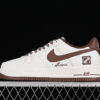 WD-111588-AIR FORCE 1 07 LOW WHITE/BROWN-WOMAN:36-39-MAN:40-45