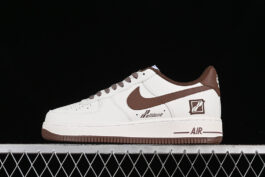 WD-111588-AIR FORCE 1 07 LOW WHITE/BROWN-WOMAN:36-39-MAN:40-45