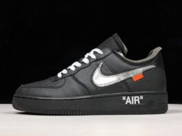 [AV5210-001]-[PK OW X AIR FORCE 1 LOW 07 VIRGIL BLACK/METALLIC SILVER]-[MAN:40-47.5]