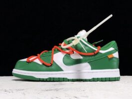 [CT0856-100]-[PLUS OW X FUTURA X DUNK LOW POWDER GREEN/WHITE]-[MAN:39-46]