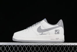 WD-111577-AIR FORCE 1 07 LOW WHITE/GREY-WOMAN:36-39-MAN:40-45