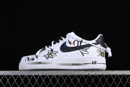 ZH0316-025-AIR FORCE 1 07 LOW WHITE/BLACK-WOMAN:36-39-MAN:40-45