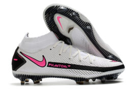 Nike Phantom GT High Top White Black Red Waterproof Full Knitted Original Bottom FG Football Shoes Nike Phantom GT Elite Dynamic Fit FG39-45