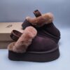 UGG sheepskin snow boots 3734 chocolate 5 cm thick-soled slippers in stock 35-41