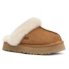 UGG sheepskin fur integrated snow boots 2550 chestnut thick bottom casual slippers in stock 36-40 sizes