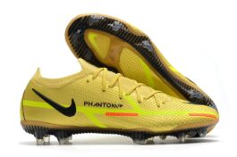 Nike Phantom GT2 Low-top Waterproof Black and Silver Fully Knitted FG Football Shoes Nike Phantom GT2 Elite FG39-45