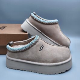 UGG Sheep Fur One Piece Half Drag 2553 Co branded Trendy Style Thick Bottom One Step Off Women's Snow Boots Black Chestnut Beige 35-41