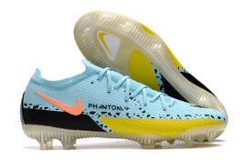 Nike Low cut Phantom GT2 Waterproof Moon Yellow Full Knitted FG Football Shoes Nike Phantom GT2 Elite FG39-45