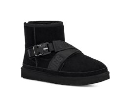 UGG sheep fur integrated snow boots 5013 black mixed buckle strap for men and women in stock size 36-45