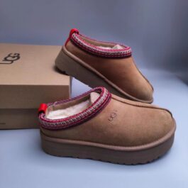 UGG Sheep Fur One Piece Half Drag 2553 Co branded Trendy Style Thick Bottom One Step Off Women's Snow Boots Black Chestnut Sand 35-41