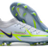 Nike Phantom GT2 High Top White Green Waterproof Full Knitted FG Football Shoes Nike Phantom GT2 Dynamic Fit Elite FG39-45