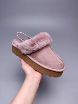 UGG wool integrated snow boots 1100178 thick-soled slippers curtain pink women's shoes in stock 36-40 sizes