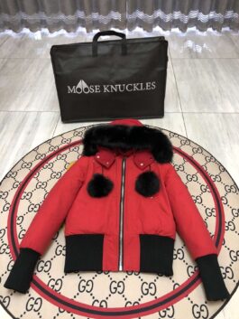 Moose Knuckles Winter Down Jacket SIZE RED  S-XXL MK03 WOMEN  SHORT STYLE