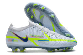 Nike Low cut Phantom GT2 Waterproof White Green Full Knitted FG Football Shoes Nike Phantom GT2 Elite FG39-45