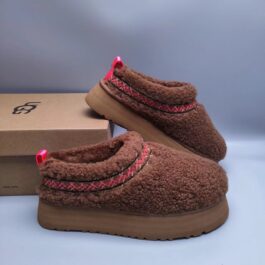 UGG sheep fur integrated snow boots 3976 thick sole ethnic style Teddy roll women's bean shoes Teddy brown white black 35-40 size