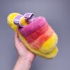 UGG sheepskin fur slippers 1095119 indoor slippers velvet ? ye ? contrast color sandals ? yellow mix ready to go