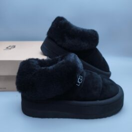 UGG sheep fur integrated snow boots 6390 black thick sole one foot casual shoes in stock size 35-41