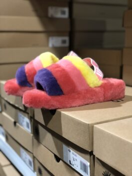 UGG wool integrated snow boots 1005119 Rongye sandals new color matching watermelon red color matching spot